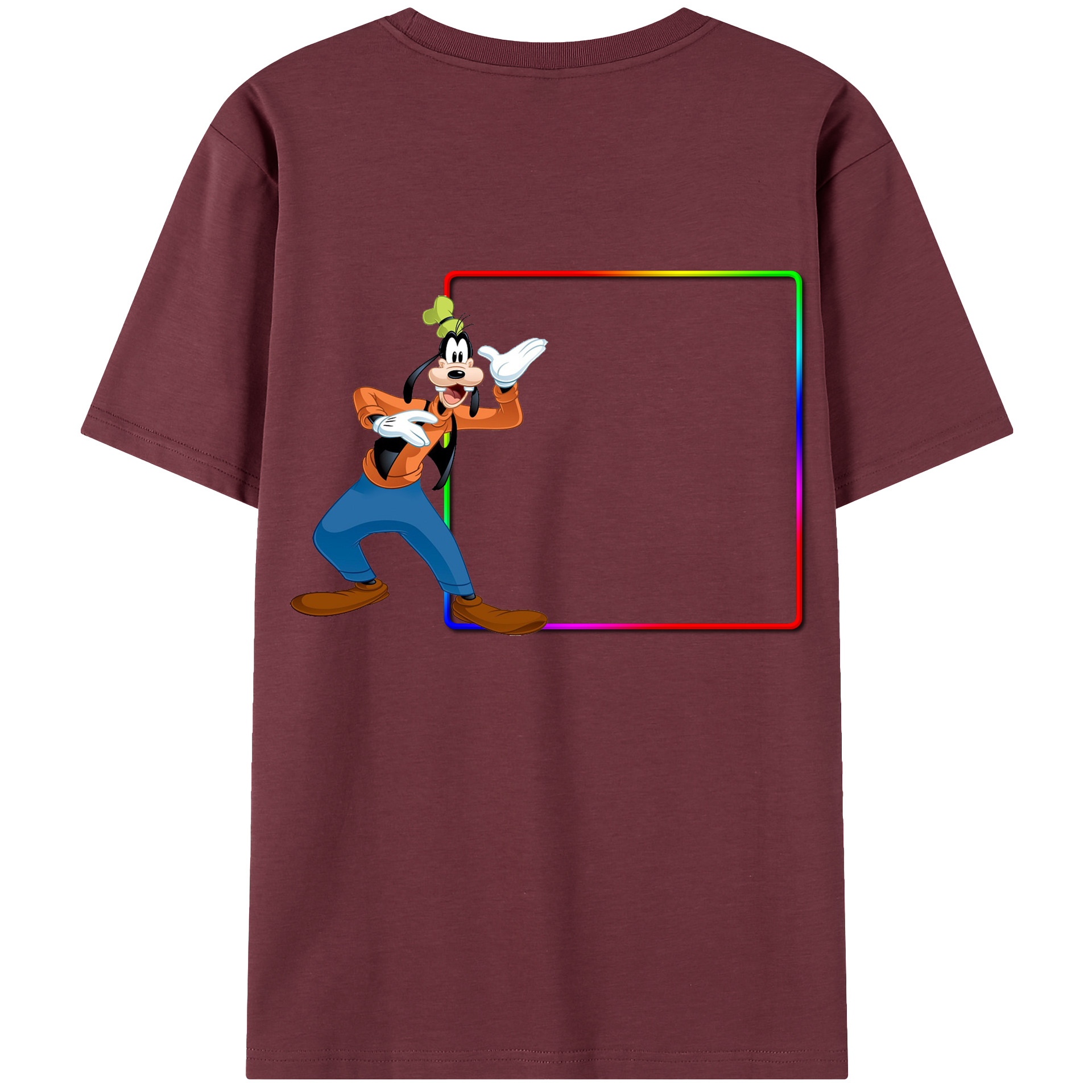 （画像用） ミッキーマウス Mickey Mouse 綿100％半袖Tシャツ（背面プリント）